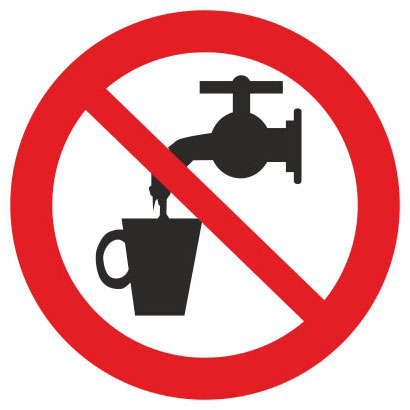 Запрещается использовать в качестве питьевой воды